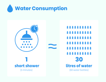 Creating Infographics to Inform about Water Consumption to Help the Environment